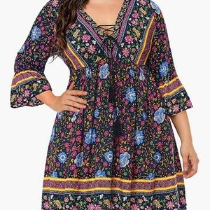 Plus size boho dress size 26